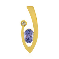 Pendentif en argent et Tanzanite