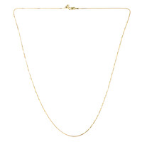 Collier  mailles vénitiennes – 61 cm (ajustable) – argent plaqué or jaune
