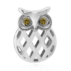 Charm en argent et Saphir jaune