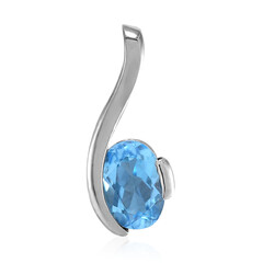 Pendentif en argent et Topaze bleu Suisse