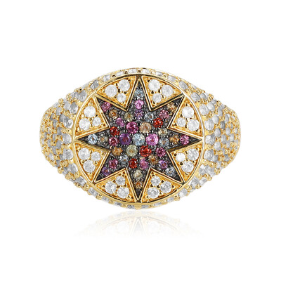 Bague en argent et Citrine