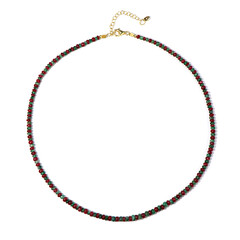 Collier en argent et Rubis de Madagascar