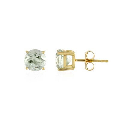Boucles d'oreilles en argent et Améthyste verte