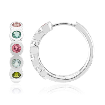 Boucles d'oreilles en argent et Tourmaline rose du Brésil  (Pallanova)