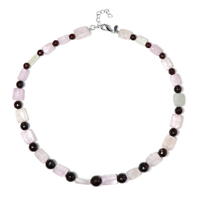 Collier en argent et Kunzite