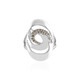 Bague en argent et Diamant champagne I3 (de Melo)