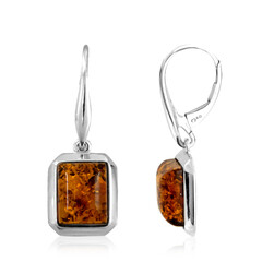 Boucles d'oreilles en argent et Ambre baltique
