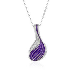 Collier en argent et Zircon (Adela Silber)