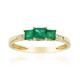 Bague en or et Emeraude de Zambie AAA (CIRARI)