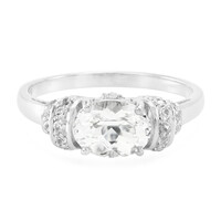 Bague en argent et Béryl de l'Himalaya
