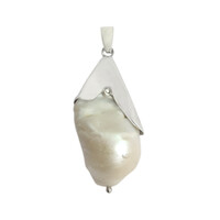 Pendentif en argent et Perle de culture d'eau douce