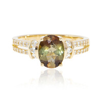 Bague en or et Andalousite