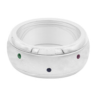 Bague en argent et Rubis de Madagascar