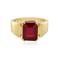 Bague en argent et Rubis de Madagascar