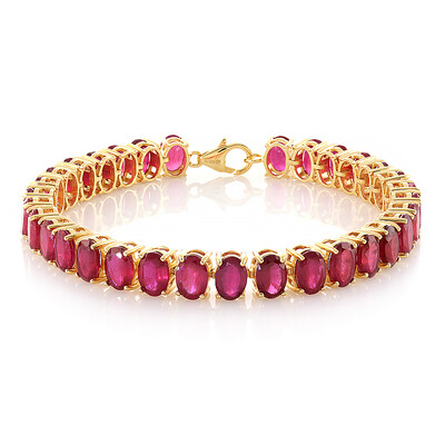 Bracelet en argent et Rubis de Madagascar