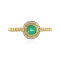 Bague en argent et Emeraude de Colombie