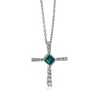 Collier en or et Emeraude de Zambie AAA (CIRARI)
