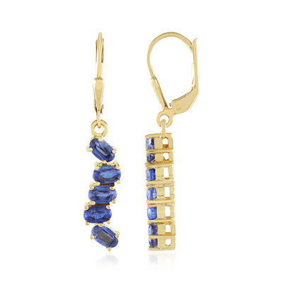 Boucles d'oreilles en argent et Kyanite du Népal