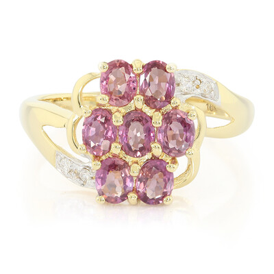 Bague en or et Saphir Padparadscha non chauffé (AMAYANI)