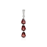 Pendentif en argent et Grenat du Mozambique