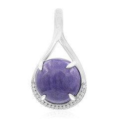 Pendentif en argent et Jade pourpre de Turquie