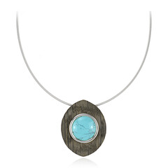 Collier en argent et Chêne des marais