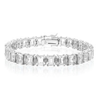 Bracelet en argent et Topaze blanche