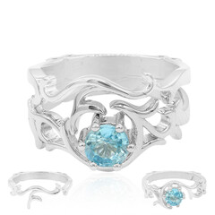Bague en argent et Zircon de Ratanakiri (Dallas Prince Designs)