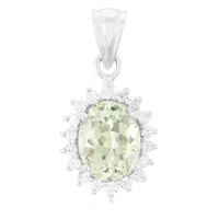 Pendentif en argent et Améthyste verte