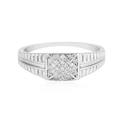 Bague pour homme en argent et Diamant I2 (I)