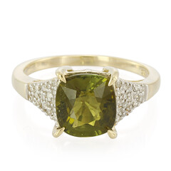 Bague en or et Tourmaline cuprifère