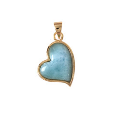 Pendentif en argent et Larimar