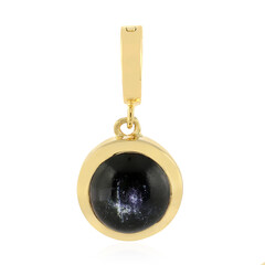 Pendentif en argent et Diopside étoilé d'Inde