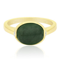 Bague en or et Jadéite Verte