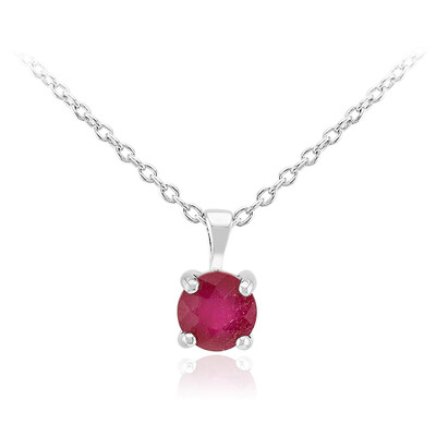 Collier en argent et Rubis de Bemainty