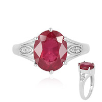 Bague en argent et Rubis de Bemainty