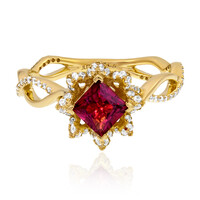 Bague en or et Rubellite (de Melo)