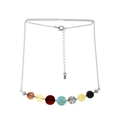 Collier en argent et Turquoise (dagen)