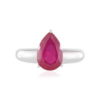 Bague en argent et Rubis de Madagascar (de Melo)