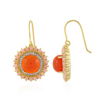 Boucles d'oreilles en argent et Cornaline
