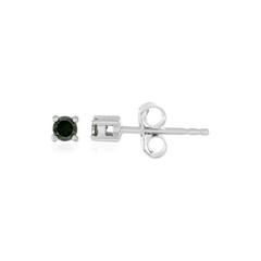 Boucles d'oreilles en argent et Diamant vert I3