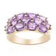 Bague en or et Saphir pourpre de Ceylan