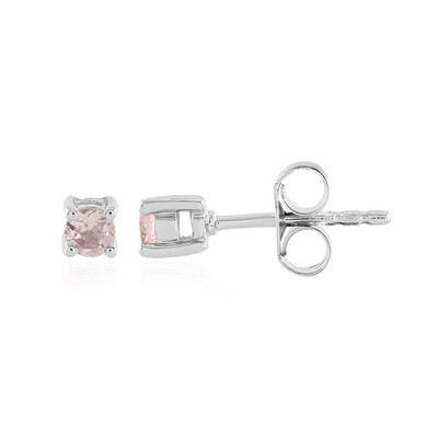 Boucles d'oreilles en argent et Tourmaline rose du Nigéria