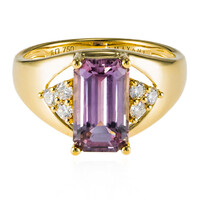 Bague en or et Diaspora rose (AMAYANI)