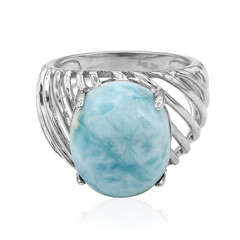 Bague en argent et Larimar