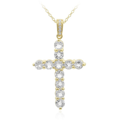 Collier en argent et Topaze blanche