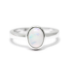 Bague en argent et Opale Welo