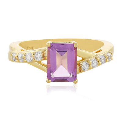 Bague en argent et Améthyste Rose de France