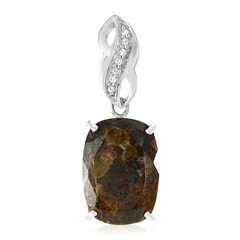 Pendentif en argent et Quartz Dinosaure