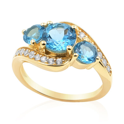 Bague en argent et Topaze de Marambaia